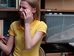 Crying closely-knit titted russian teen thief punish fucked